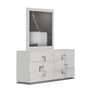 Infinity Dresser With Mirror In White Glossy - 17441Dm | J&M