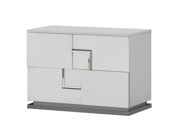 J&M Furniture - Infinity Nightstand In White Glossy - 17441N