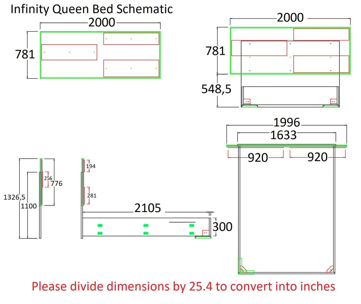 J&M Furniture - Infinity 3 Piece Queen Bedroom Set In White Glossy - 17441Q-3Set