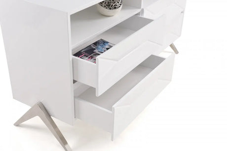 Vig Furniture - Modrest Candid Modern White Dresser - Vgvcj1109-D