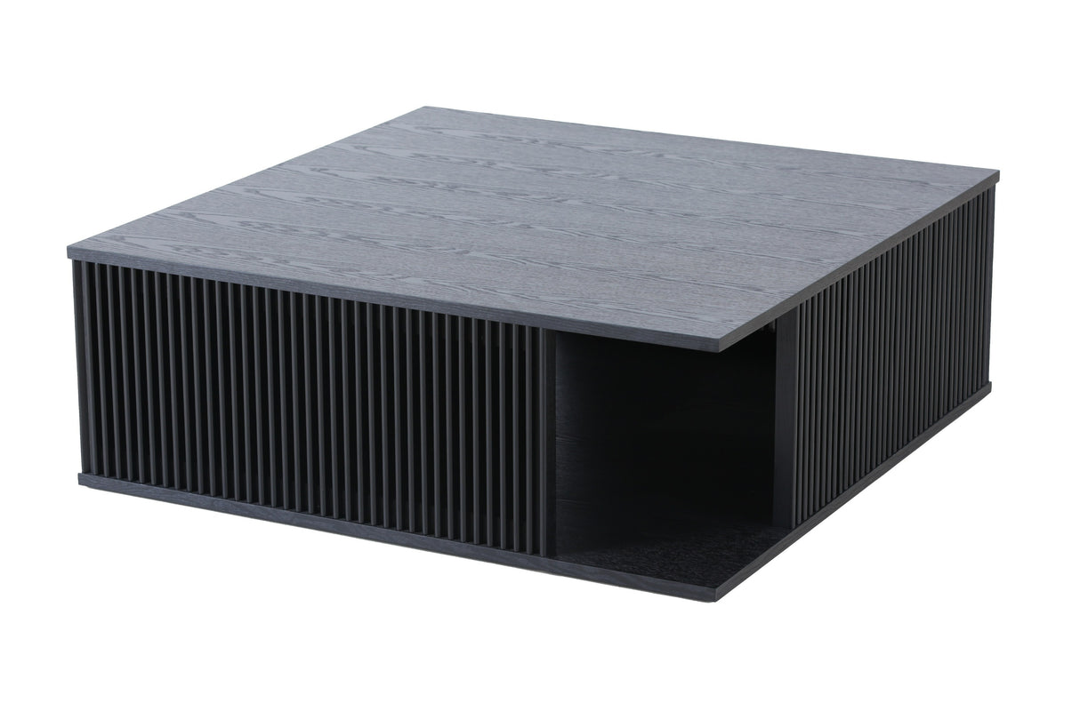 Vig Furniture Modrest - Alpine Modern Mid Century Black Ash Square Coffee Table