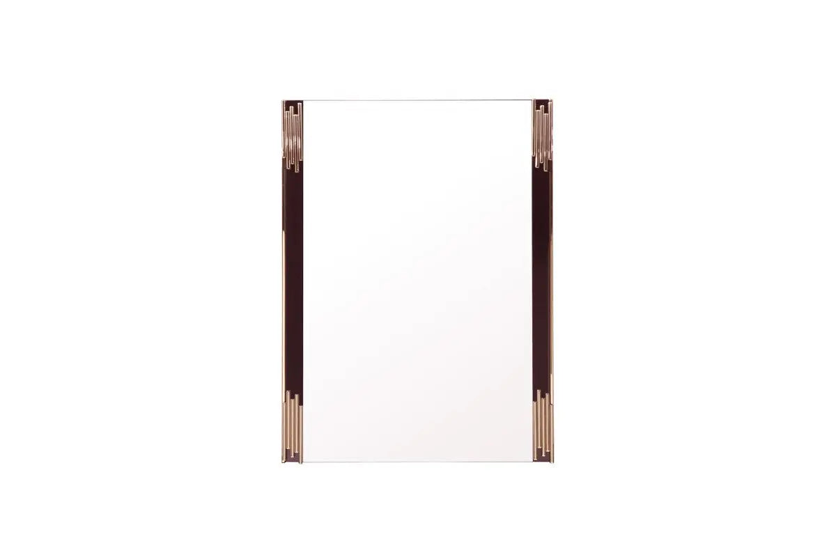 Vig Furniture - Modrest Token Modern Black & Gold Mirror - Vgvcj815-M