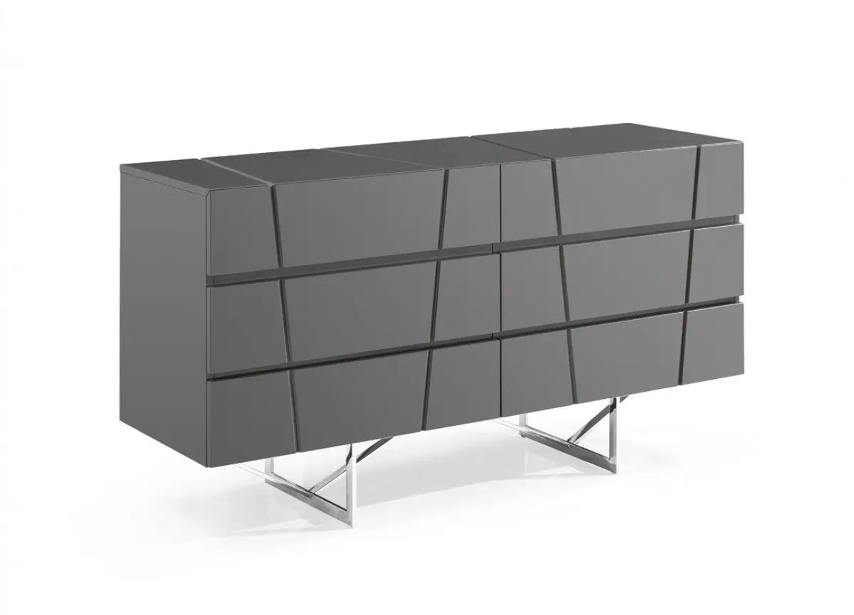 Vig Furniture - Modrest Chrysler Modern Grey Dresser - Vgvcj8978-D-Gry