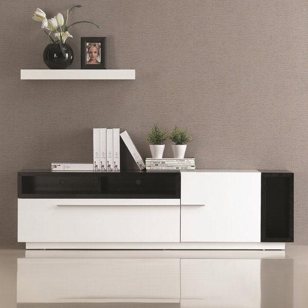 J&M Furniture - Tv Stand 030 In White High Gloss & Wenge - 176393