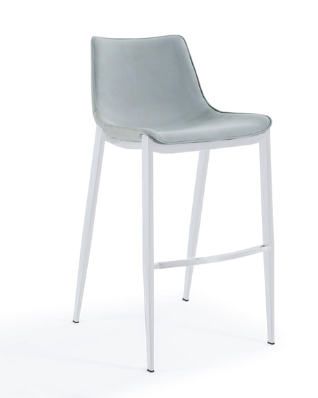Vig Furniture Modrest Jane - Modern Light Grey Counter Stool Set of 2