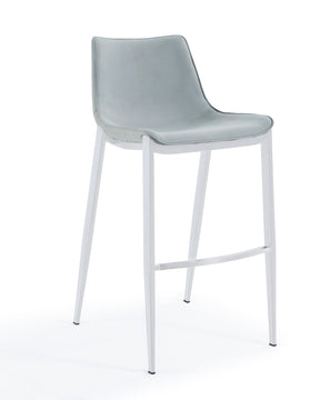 Vig Furniture Modrest Jane - Modern Light Grey Counter Stool Set of 2