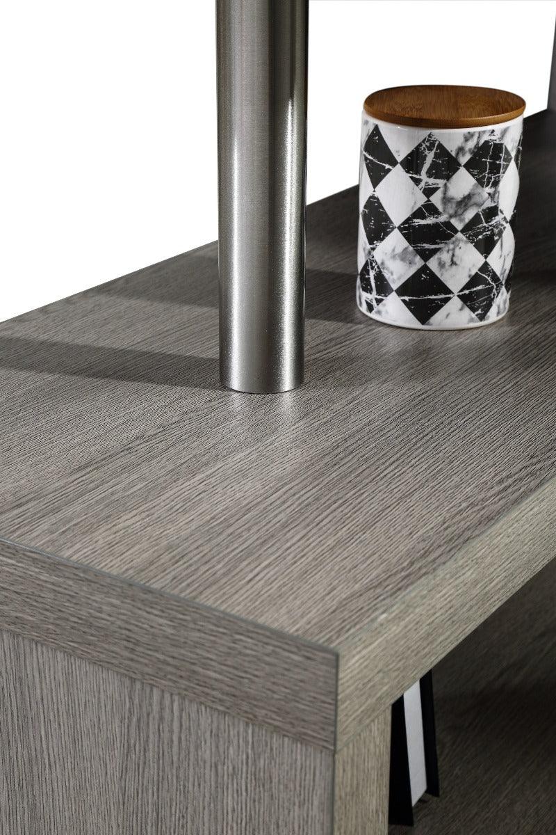 J&M Furniture - Kd002 Modern Office Desk In Matte Grey - 179161-Gr