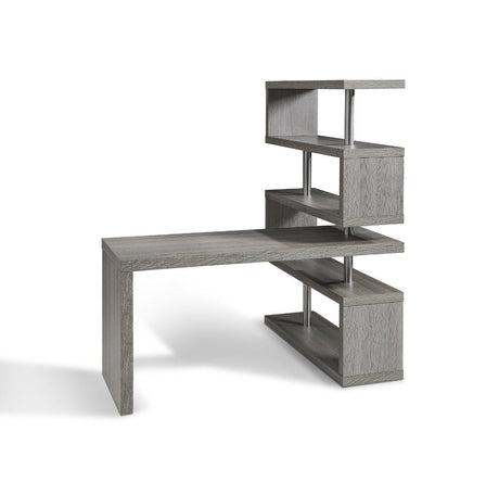 J&M Furniture - Kd002 Modern Office Desk In Matte Grey - 179161-Gr
