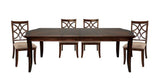 Homelegance - Keegan Rich Brown Cherry 5 Piece Dining Table Set - 2546-96-5