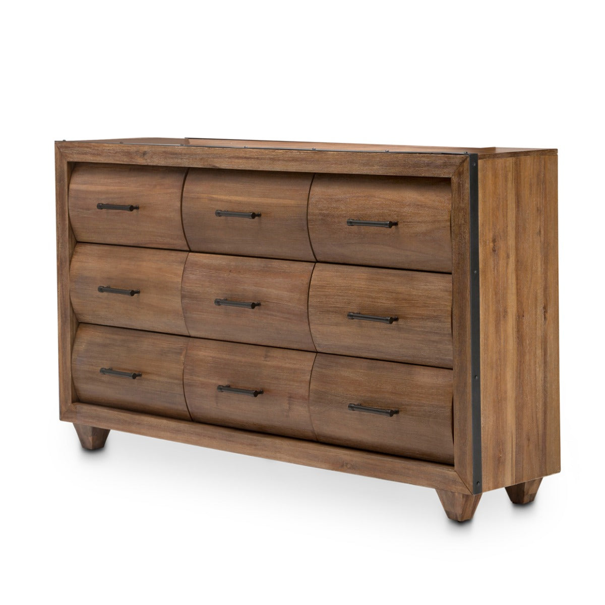 Aico Furniture - Brooklyn Walk Dresser In Burnt Umber - Ki-Brkw050-408