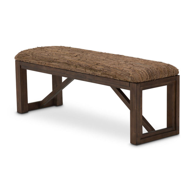 Aico Furniture - Carrollton Bench In Rustic Ranch - Ki-Crln904-407N