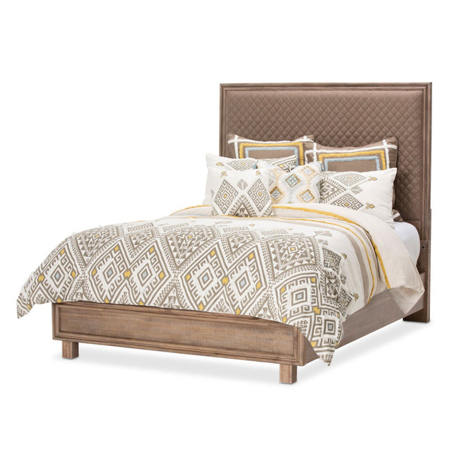 Aico Furniture - Hudson Ferry Eastern King Panel Bed In Autumn Bronze - Ki-Hudf014Ekb-216