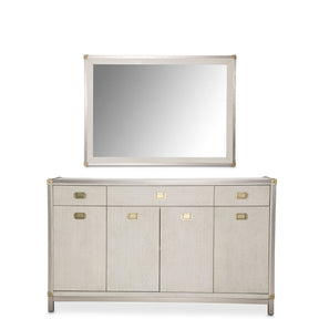 Menlo Station Sideboard & Mirror – Eucalyptus by Michael Amini KI‑MENP007‑67‑123