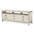 Menlo Station TV Console with Velvet Lined Drawers in Eucalyptus Finish – AICO