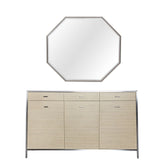 Aico Furniture - Silverlake Village Sideboard With Mirror In Washed Oak - Ki-Slvg007-067-129