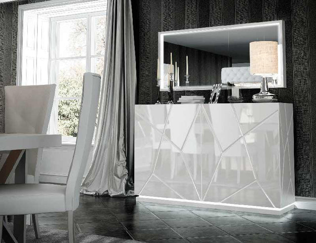 Esf Furniture - Franco Spain Buffet With Mirror - Kiubm