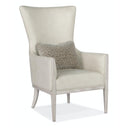 Kyndall High-Back Leather Club Chair with Accent Pillow | Hooker Furniture