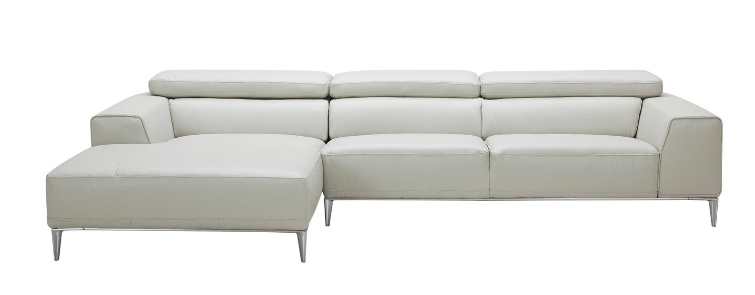 J&M Furniture - Lecoultre Light Grey In Left Hand Facing - 17125-Lhfc