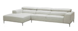 J&M Furniture - Lecoultre Light Grey In Left Hand Facing - 17125-Lhfc