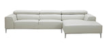 J&M Furniture - Lecoultre Light Grey In Right Hand Facing - 17125-Rhfc