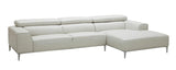 J&M Furniture - Lecoultre Light Grey In Right Hand Facing - 17125-Rhfc