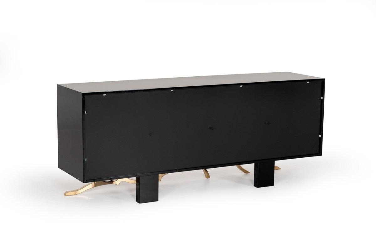 Vig Furniture - Modrest Legend Modern Black & Gold Buffet - Vgvcg8111-Blk