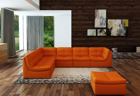 Lego 7 Piece Sectional In Pumpkin - 176655 | J&M