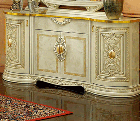 Leonardo 4-Door Buffet In Ivory - Leonardobuffet | ESF