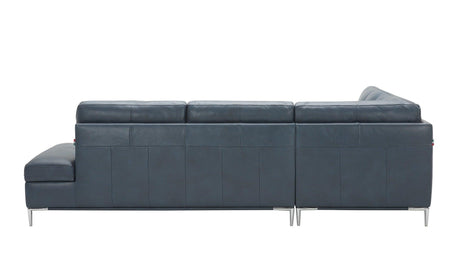 Leonardo Blue In Left Hand Facing Modern Sectional Sofa - 18995-Lhfc | J&M