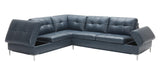J&M Furniture - Leonardo Blue In Left Hand Facing Modern Sectional Sofa - 18995-Lhfc