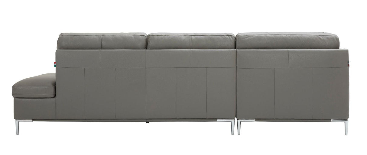 J&M Furniture - Leonardo Grey In Left Hand Facing Modern Sectional Sofa - 18996-Lhfc