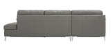 J&M Furniture - Leonardo Grey In Left Hand Facing Modern Sectional Sofa - 18996-Lhfc