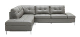 J&M Furniture - Leonardo Grey In Left Hand Facing Modern Sectional Sofa - 18996-Lhfc