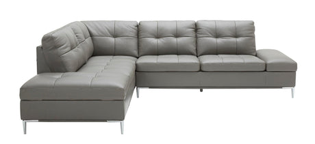 Leonardo Grey In Left Hand Facing Modern Sectional Sofa - 18996-Lhfc | J&M