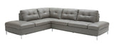 J&M Furniture - Leonardo Grey In Left Hand Facing Modern Sectional Sofa - 18996-Lhfc