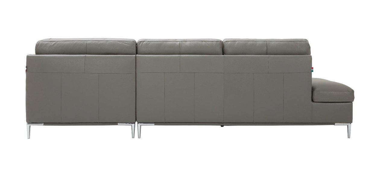 J&M Furniture - Leonardo Grey In Right Hand Facing Modern Sectional Sofa - 18996-Rhfc