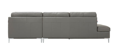 Leonardo Grey In Right Hand Facing Modern Sectional Sofa - 18996-Rhfc | J&M