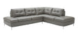 Leonardo Grey In Right Hand Facing Modern Sectional Sofa - 18996-Rhfc | J&M