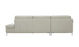 J&M Furniture - Leonardo Silver Grey In Left Hand Facing Modern Sectional Sofa - 18994-Lhfc