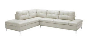 Leonardo Silver Grey In Left Hand Facing Modern Sectional Sofa - 18994-Lhfc | J&M