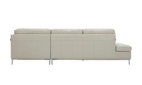 Leonardo Silver Grey In Right Hand Facing Modern Sectional Sofa - 18994-Rhfc | J&M