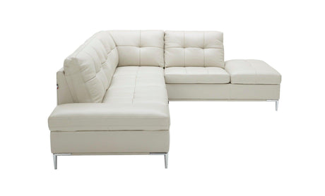 Leonardo Silver Grey In Right Hand Facing Modern Sectional Sofa - 18994-Rhfc | J&M