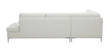 J&M Furniture - Leonardo White In Right Hand Facing Modern Sectional Sofa - 18993-Rhfc
