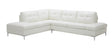 Leonardo White In Right Hand Facing Modern Sectional Sofa - 18993-Rhfc | J&M