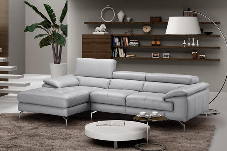 Liam Premium Leather Sectional In Left Hand Facing Chaise - 18273-Lhfc | J&M