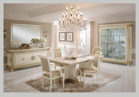 Arredoclassic Italy Liberty 8 Piece Rectangular Dining Table Set W-1 Extension - Libertydtcc - 8Set | ESF | Home Elegance USA