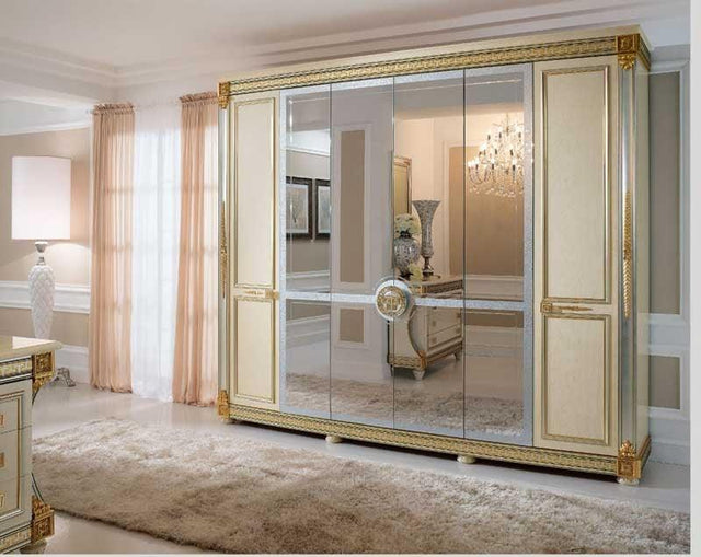 Esf Furniture - Arredoclassic Italy Liberty 6-Door Wardrobe - Liberty6Doorw