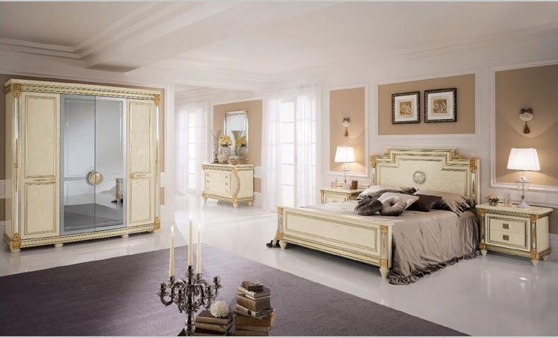 Arredoclassic Italy Liberty Euro 6 Piece Queen Bedroom Set - Libertyqb - 6Set | ESF | Home Elegance USA