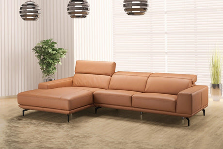 Lima Sectional In Left Hand Facing Chiase In Peru Orange - 1790891-Lhfc | J&M