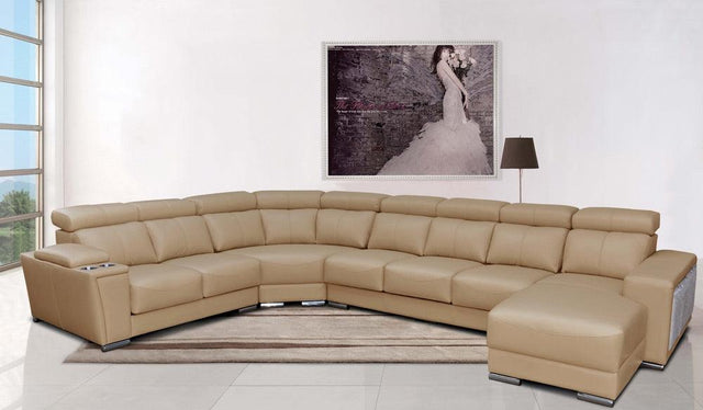 8312 Modern Sectional Sofa With Sliding Seats - 8312 Sectional Right | ESF | Home Elegance USA